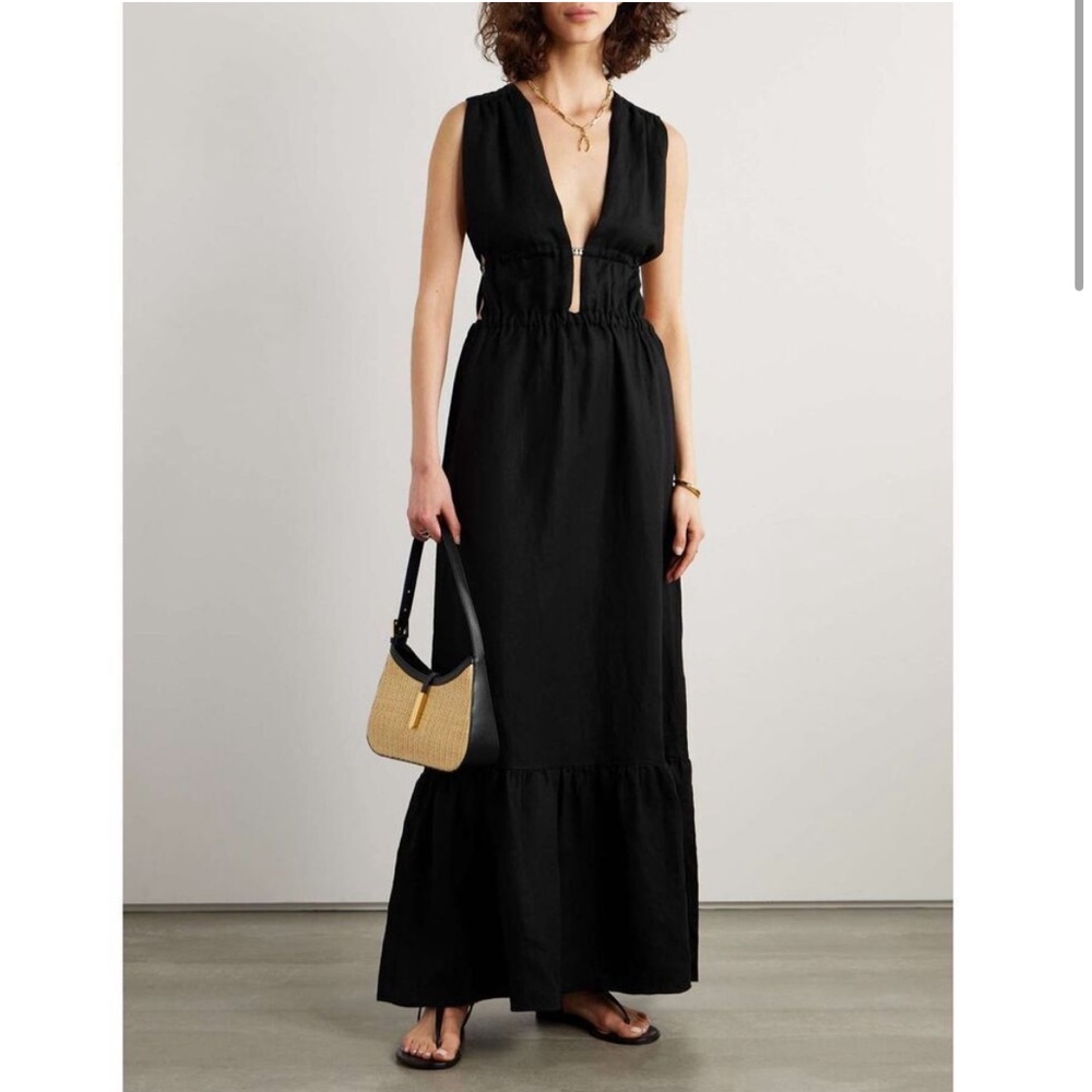 Lem lem plunge maxi dress